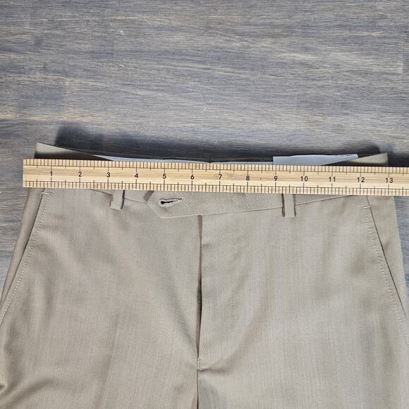 Lauren Ralph Lauren Ankle Dress Pants Tan Womens Size 12R Flatfront Business - Picture 7 of 9